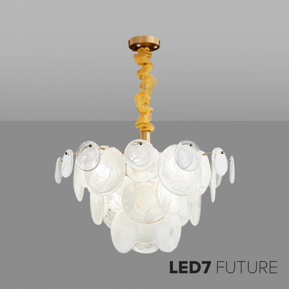 Loft Industry Modern - Shine Discs Chandelier V2